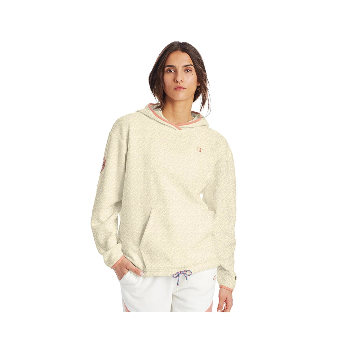 Champion Explorer Fleece Pullover Womens Active Hoodies Color: Chalk White | 100% Authentic