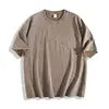 USA Warehouse 210g Oversized Tshirts for Men Short Sleeve Vintage Washed Basic Loose Tees