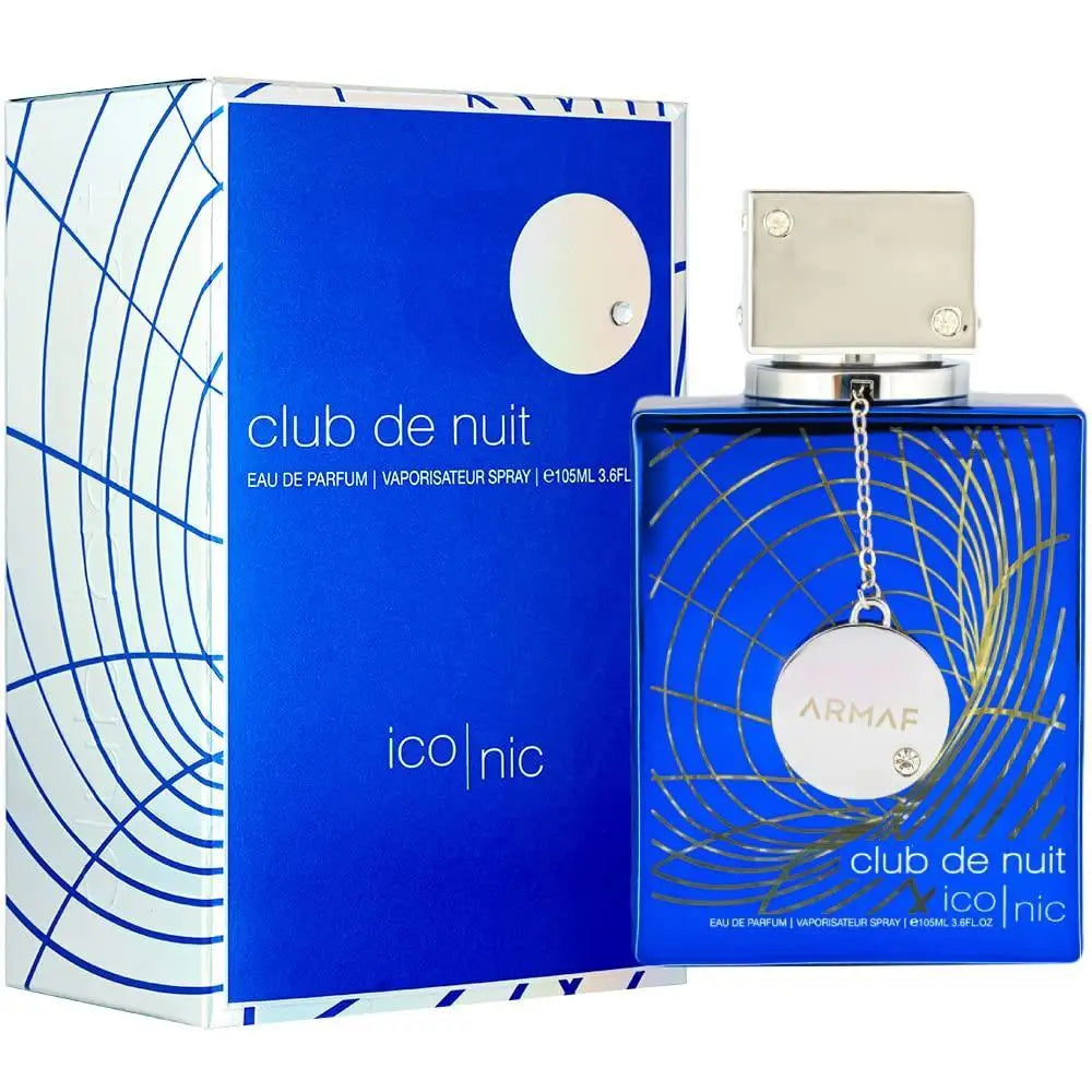 Armaf for Blue Iconic for Men Eau De Parfum Spray Regular Size 3.6 Ounce Made in China