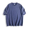 USA Warehouse 210g Oversized Tshirts for Men Short Sleeve Vintage Washed Basic Loose Tees