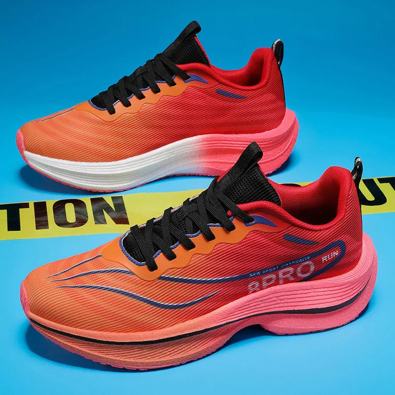 New Arrival Ultra-light Shock Absorption Fashion Couple Running Sneakers Easy to Match
