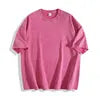 USA Warehouse 210g Oversized Tshirts for Men Short Sleeve Vintage Washed Basic Loose Tees