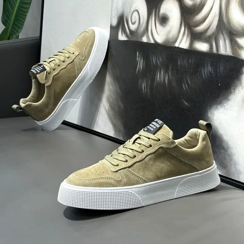 Fashionable Men's Running Shoes Comfortable Breathable Outdoor Casual Sports Shoes Low Top round Toe Thick Heel EVA Insole