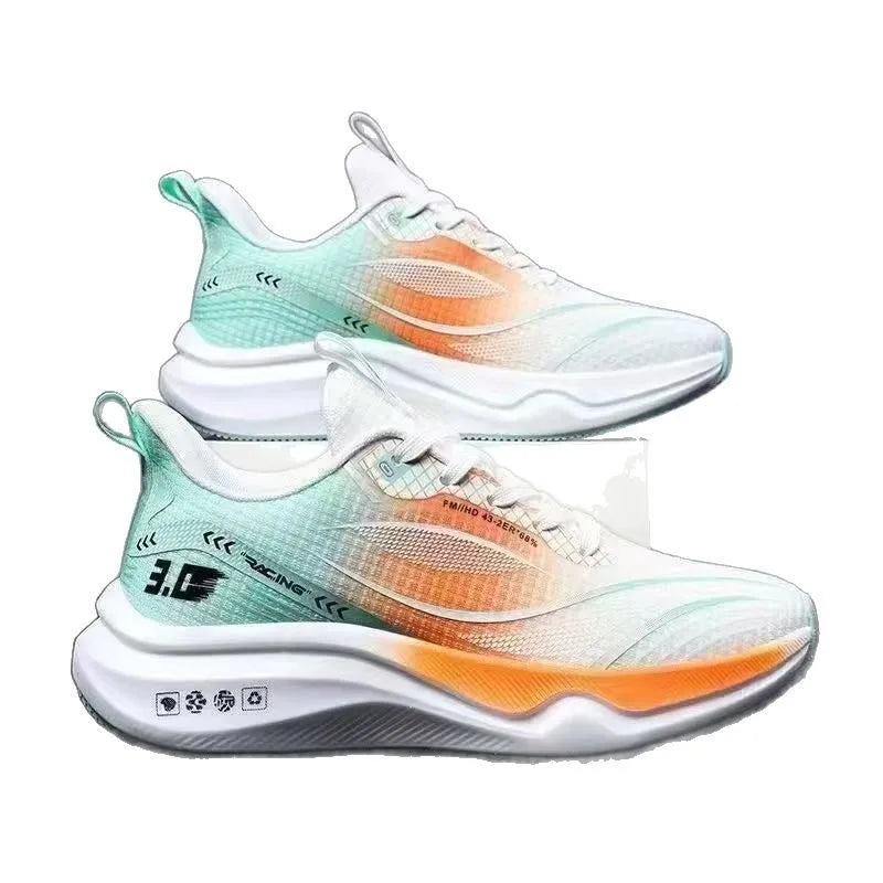 Fashionable Men's Running Shoes Comfortable Breathable Outdoor Casual Sports Shoes Low Top round Toe Thick Heel EVA Insole