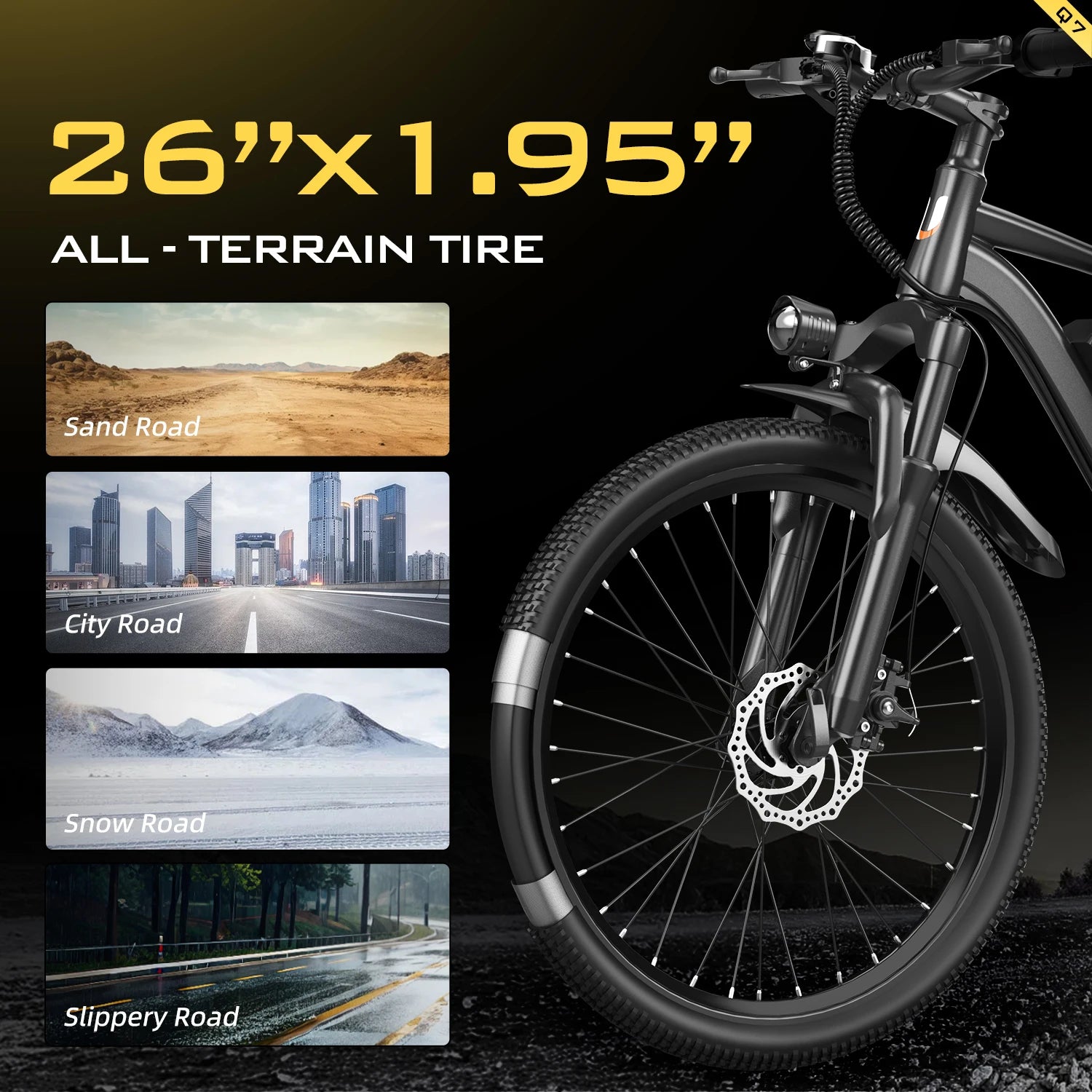 Powerful Men Carbon Steel Frame Electric Bicycle 26inch Mountain City Electric Bike EU USA Warehouse Dropshipping
