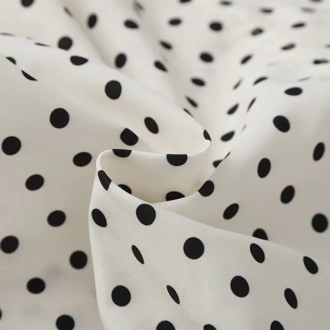 YENKYE New 2026 Women's Red Polka Dot Cropped Jacket Stand Collar Drawstring Waist Long Sleeve Casual Loose  Outerwear