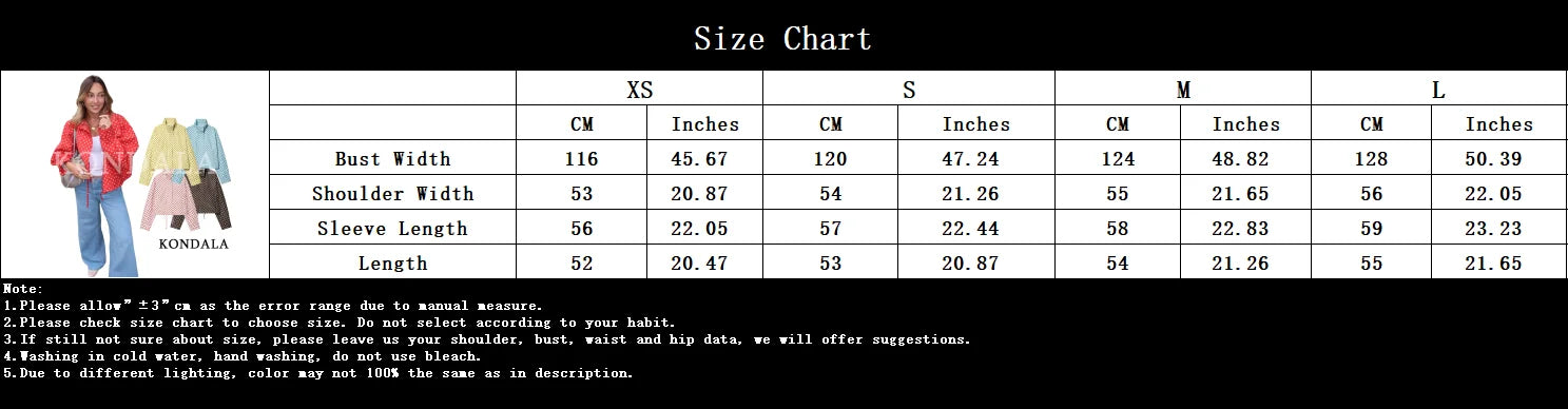 Women Leisure Polka Dot stand-up Collar Jacket KONDALA 2026 Summer Trendy Elegant Zip-up Jacket Female Holiday Chic Cute Jacket
