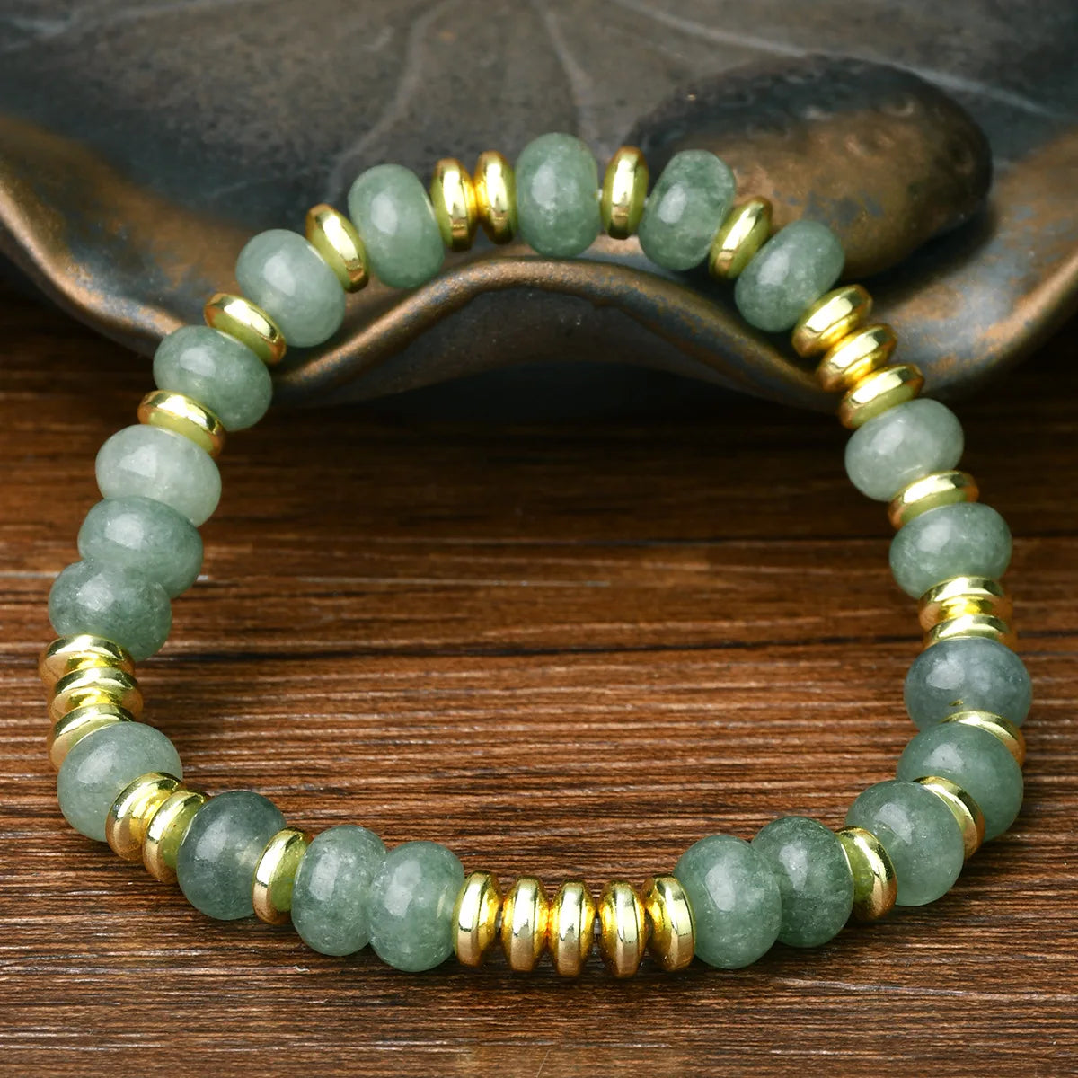 1pc Bohemian Colorful Natural Stone Elastic Bracelet Women's Fashion Sweet Festival Party Handmade Jewelry