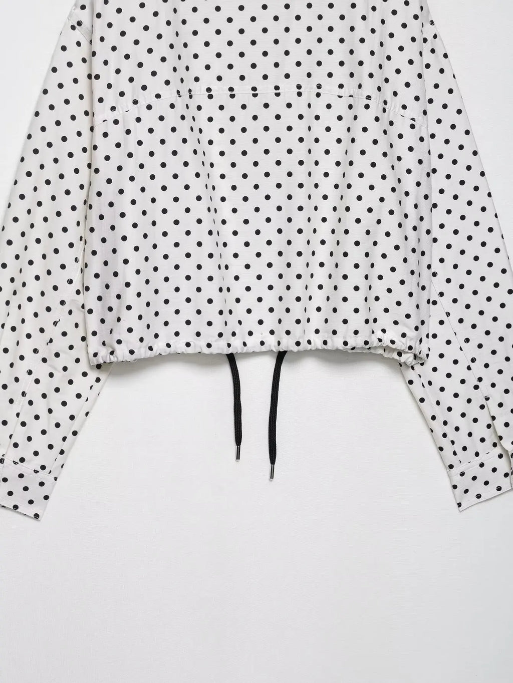 Polka Dot Print Short Coats Women's High Street Long Sleeve Jackets for Women 2026 Elegant Office Ladies Casual Outerwear