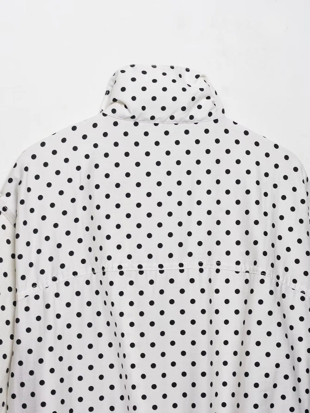 Polka Dot Print Short Coats Women's High Street Long Sleeve Jackets for Women 2026 Elegant Office Ladies Casual Outerwear