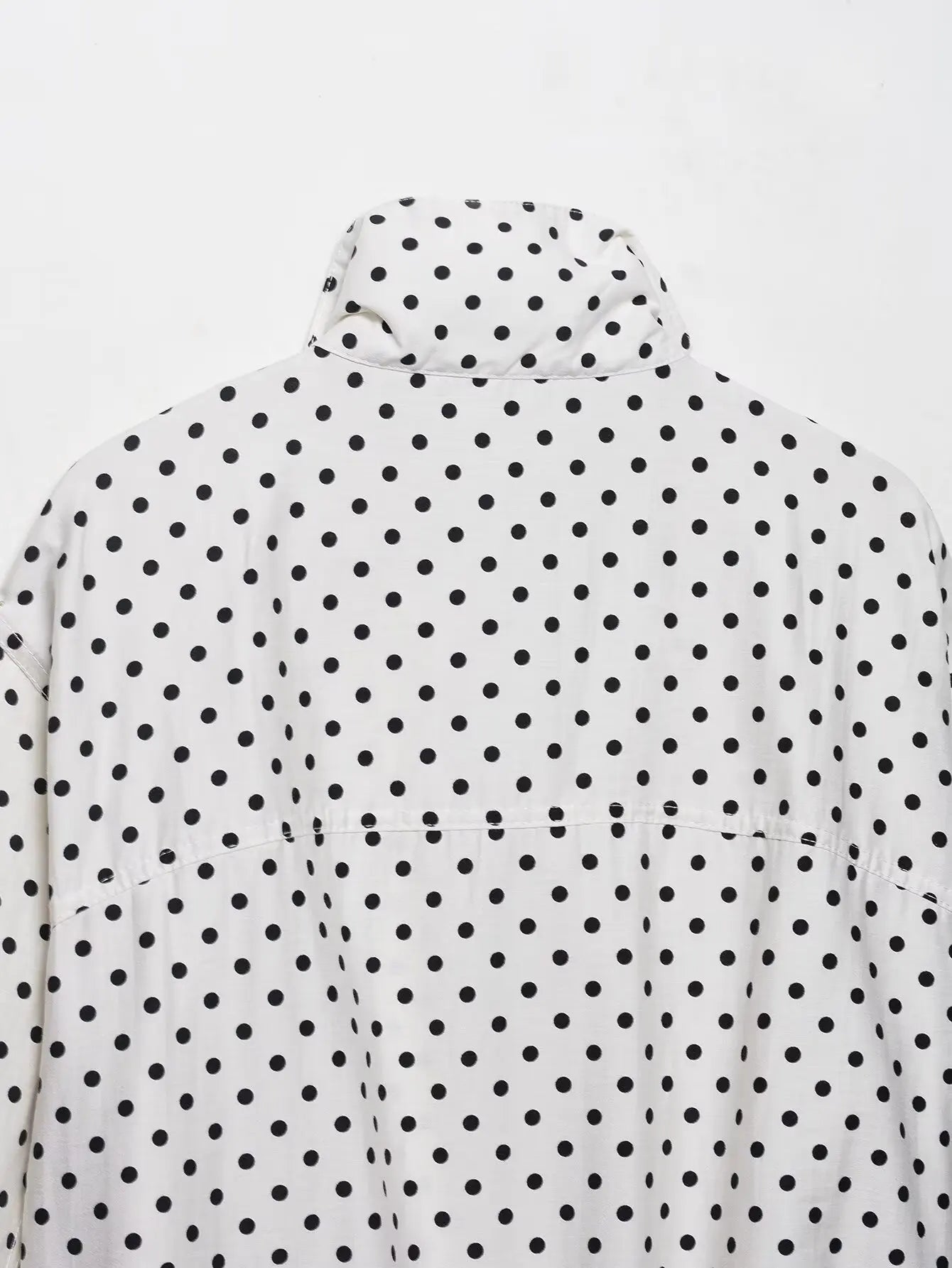 Polka Dot Print Short Coats Women's High Street Long Sleeve Jackets for Women 2026 Elegant Office Ladies Casual Outerwear
