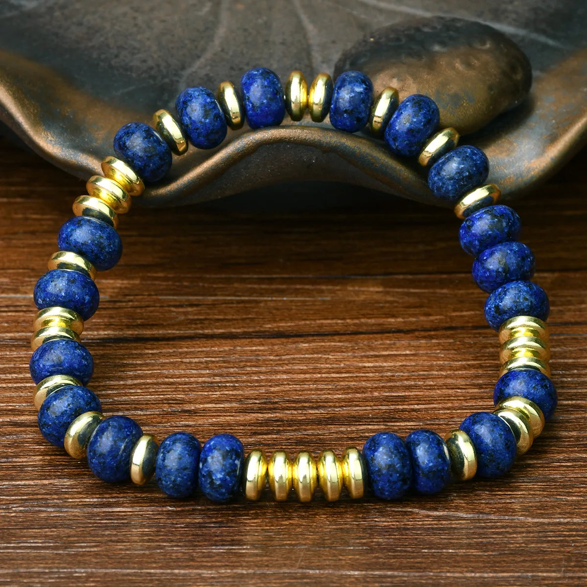 1pc Bohemian Colorful Natural Stone Elastic Bracelet Women's Fashion Sweet Festival Party Handmade Jewelry