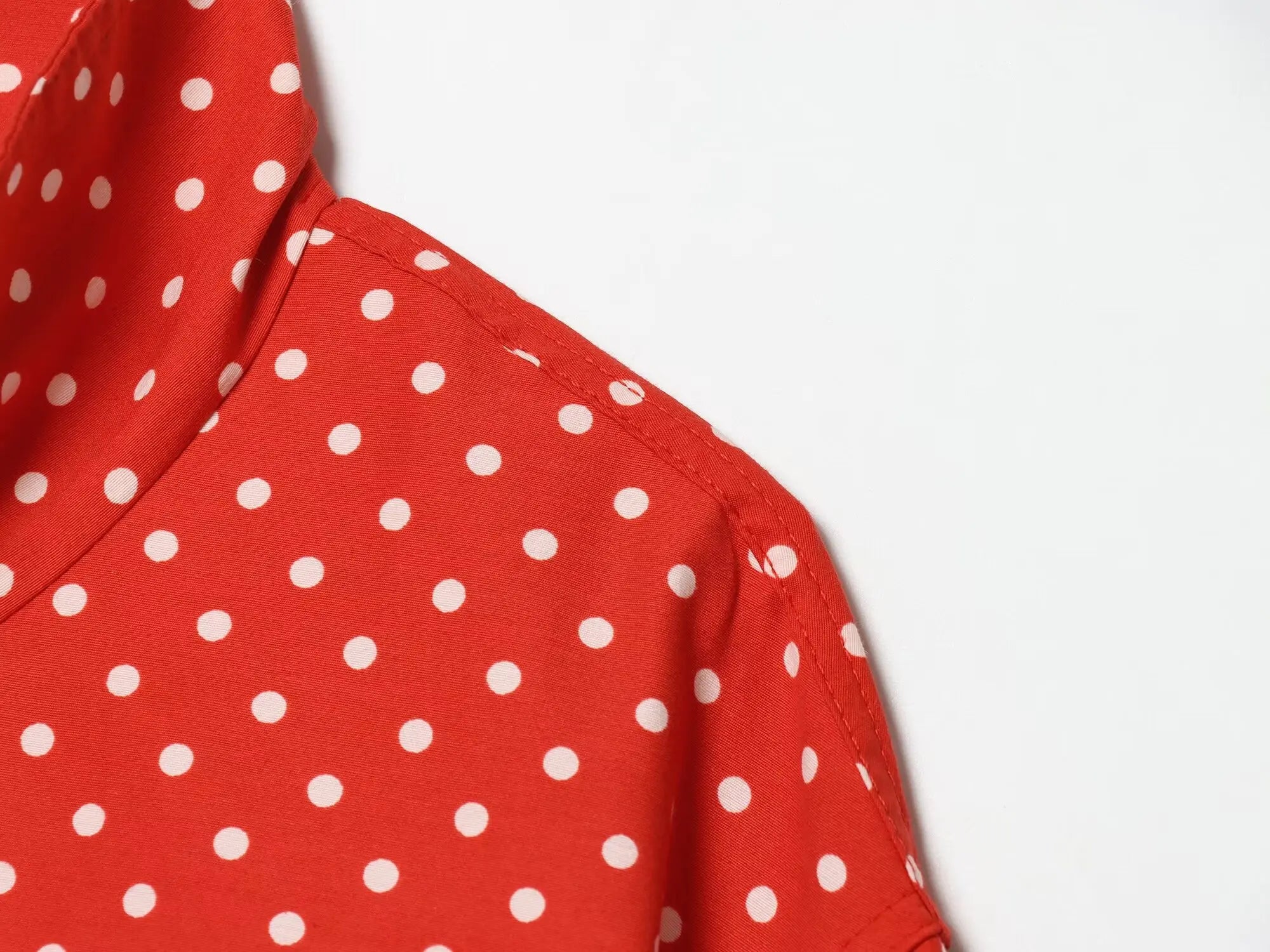 Women Leisure Polka Dot stand-up Collar Jacket KONDALA 2026 Summer Trendy Elegant Zip-up Jacket Female Holiday Chic Cute Jacket