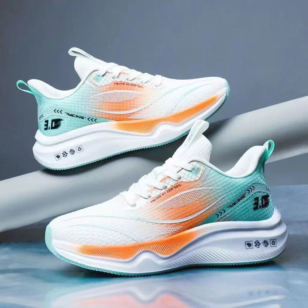 Fashionable Men's Running Shoes Comfortable Breathable Outdoor Casual Sports Shoes Low Top round Toe Thick Heel EVA Insole