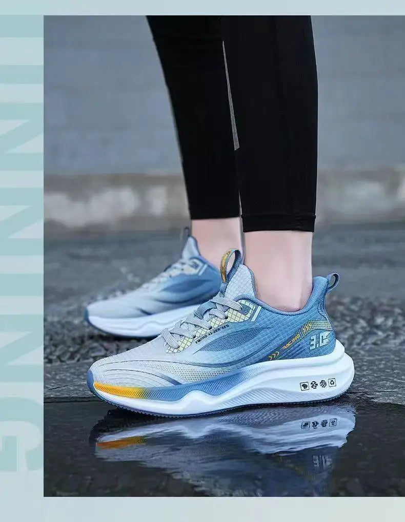 Fashionable Men's Running Shoes Comfortable Breathable Outdoor Casual Sports Shoes Low Top round Toe Thick Heel EVA Insole